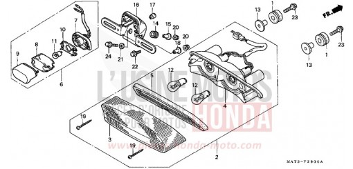 TAILLIGHT (V/W) CBR1100XXV de 1997